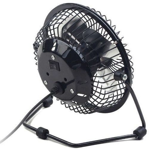 NF-03 Gembird USB 10cm desktop fan, black, METALNI VENTILATOR slika 1