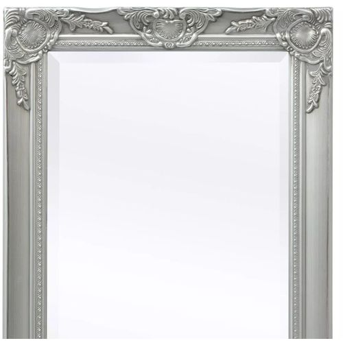 Zidno Ogledalo Barokni stil 100x50 cm Srebrna boja slika 23