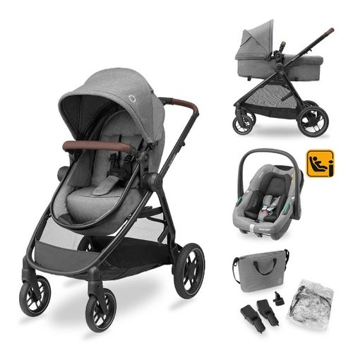 Maxi-Cosi kolica  3u1 Zelia S Trio + košara + autosjedalica - Grey slika 1