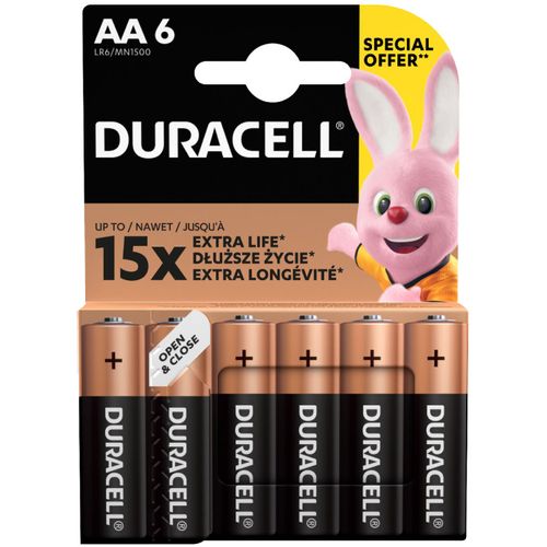 Duracell Basic baterije AA 6 kom slika 1