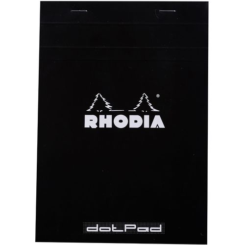Clairefontaine blok Rhodia A5 80gr 80L, crna boja, dotpad (točkice) slika 6