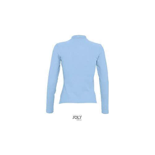 PODIUM ženska polo majica sa dugim rukavima - Sky blue, XL  slika 6