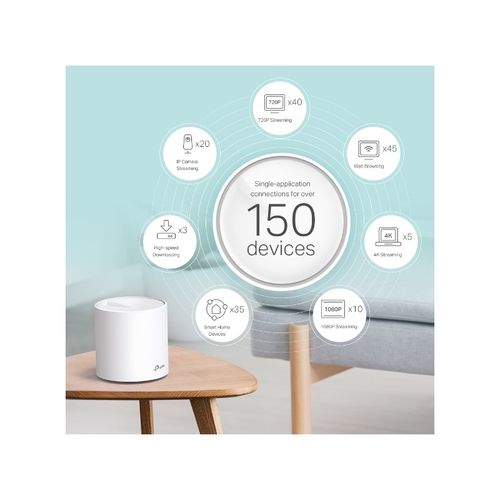 TP-LINK Deco X60 (2 pakiranja) AX5400 Mesh Wi-Fi 6 sustav za dom slika 3