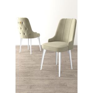 Newa - Bijela kremasta stolica set (6 komada)