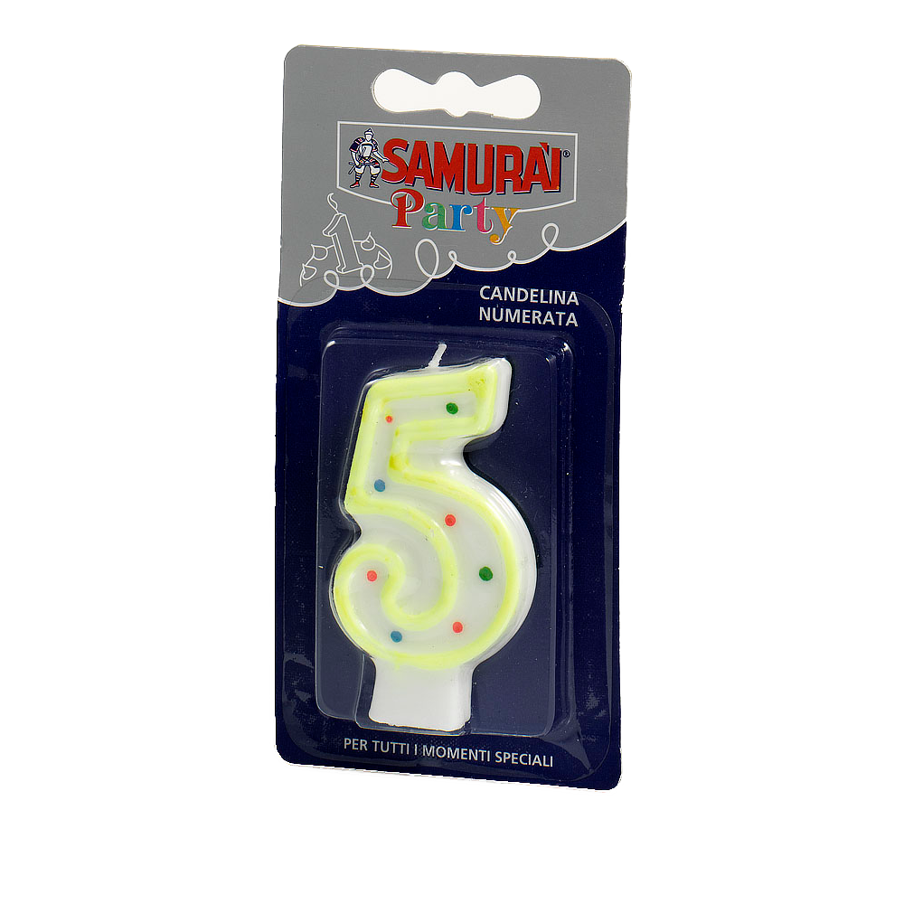 Samurai rođendanska svijeća br. 5 slika 1