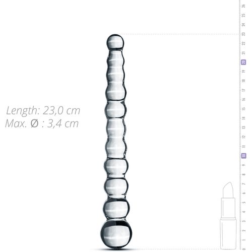 Stakleni dildo sa kuglicama slika 5