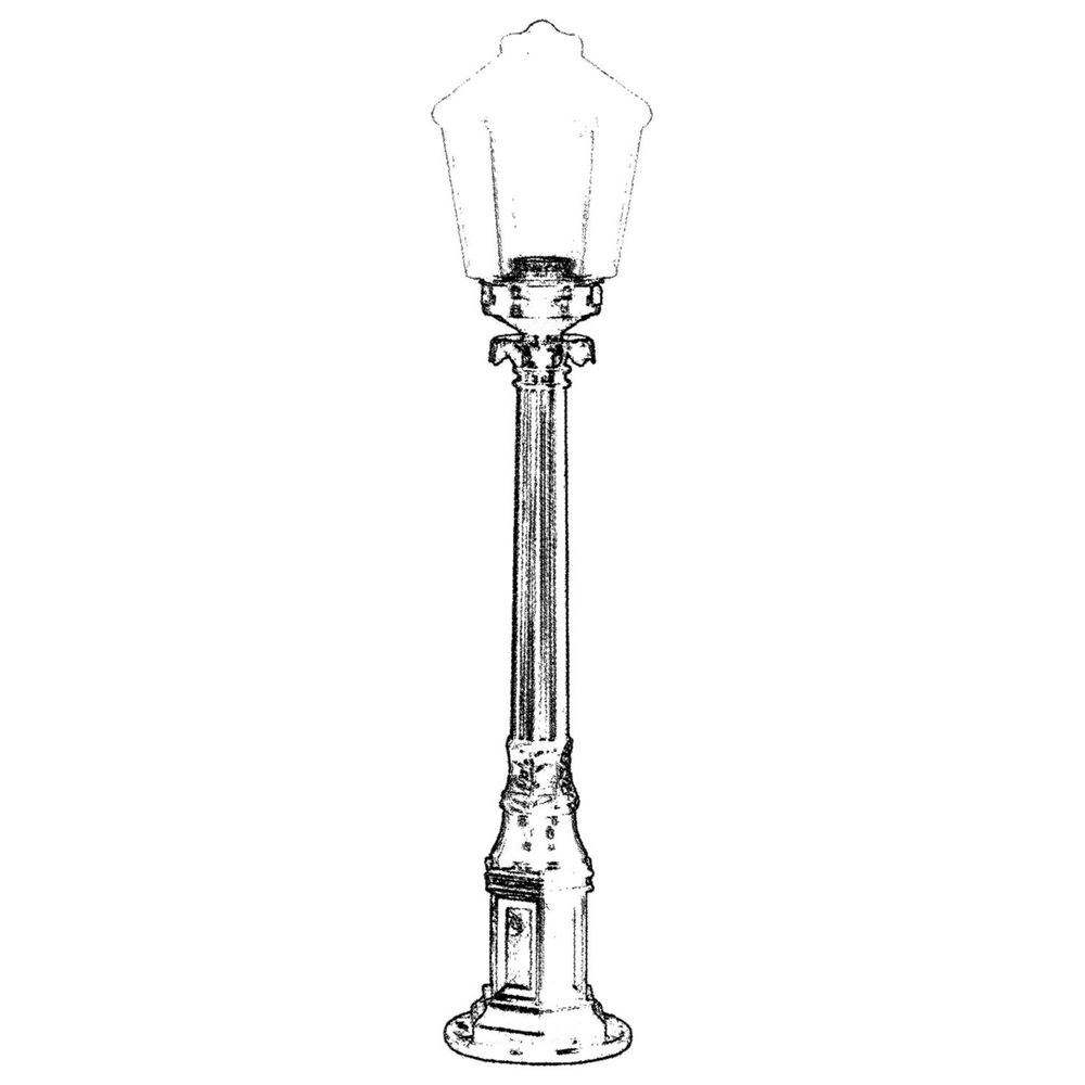 BSU-68197-1BSY-M1-B Crna Spoljašnja Podna Lampa slika 2
