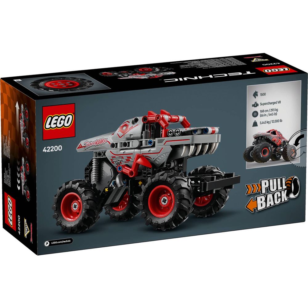 LEGO 42200 Monster Jam™ Thunderroarus™ na povlačenje slika 9