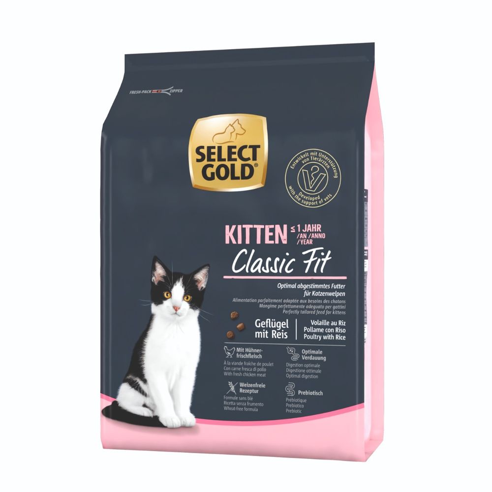 Select Gold Cat Kitten perad s rižom slika 1