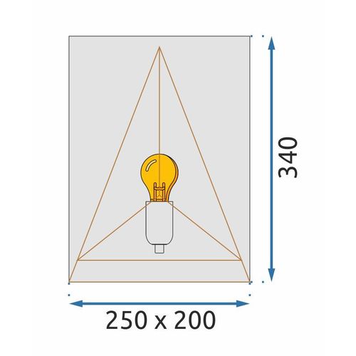 TOOLIGHT ZIDNA SVJETILJKA APP1095-1W CRNA slika 8