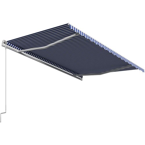 Tenda na automatsko uvlačenje 400 x 300 cm plavo-bijela slika 55