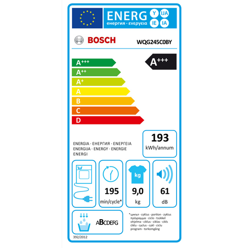 Bosch sušilica rublja WQG245C0BY slika 12