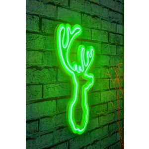 Wallity Ukrasna plastična LED rasvjeta, Deer - Green