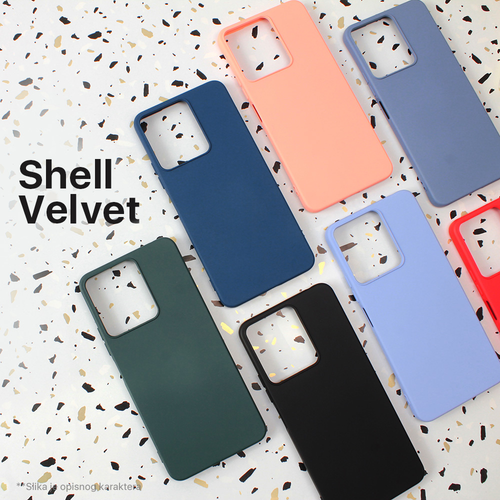 Torbica Shell Velvet za Xiaomi Redmi 13C plava slika 2