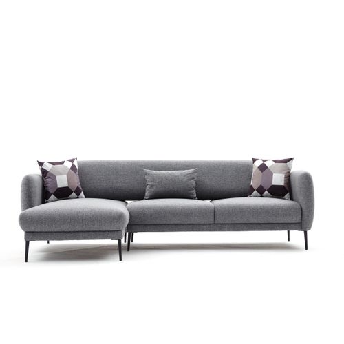 Atelier Del Sofa Kutna garnitura na razvlačenje, Sivo, Venus L - Grey slika 6