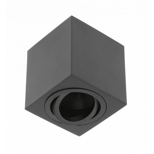 Stropna lampa GTV AVEIRO BIS 1xGU10 230V IP20 kvadratna, crna slika 3