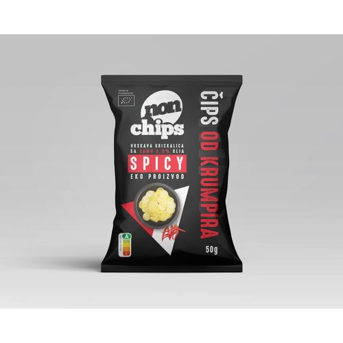 NonChips čips od krumpira - Spicy 50g slika 1