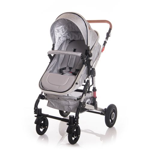 LORELLI ALBA PREMIUM Kolica 3u1 Light Grey: Košara + Autosjedalica + Zimska Navlaka (Omj+) - (do 15kg/96cm) slika 4