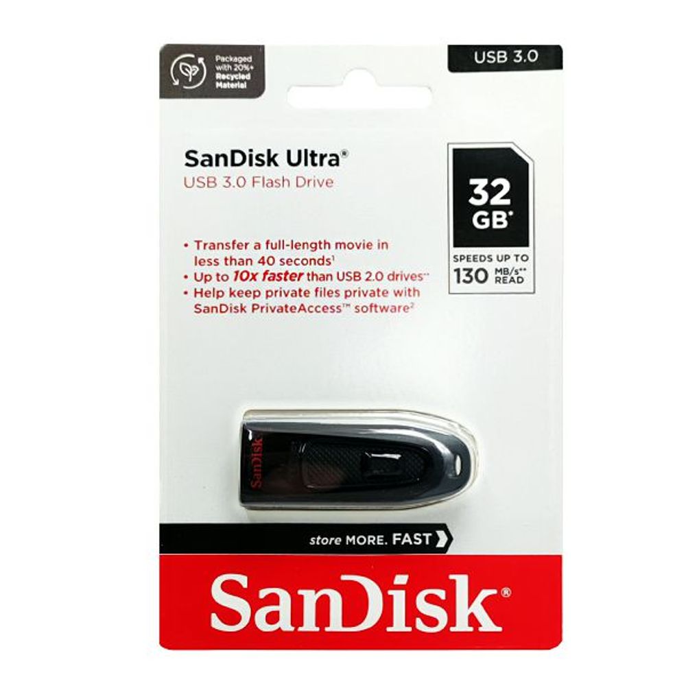 SANDISK USB 3.0 FLASH DRIVE ULTRA 32GB slika 1