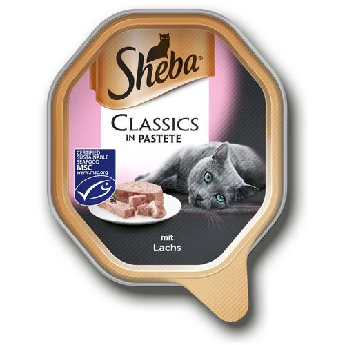 SHEBA Classic, pašteta s lososom, u štruci, 85 g slika 1