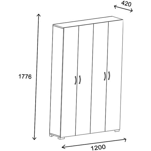 Feraye 4 Kapakli - Atlantic Pine Atlantic Pine Wardrobe slika 5