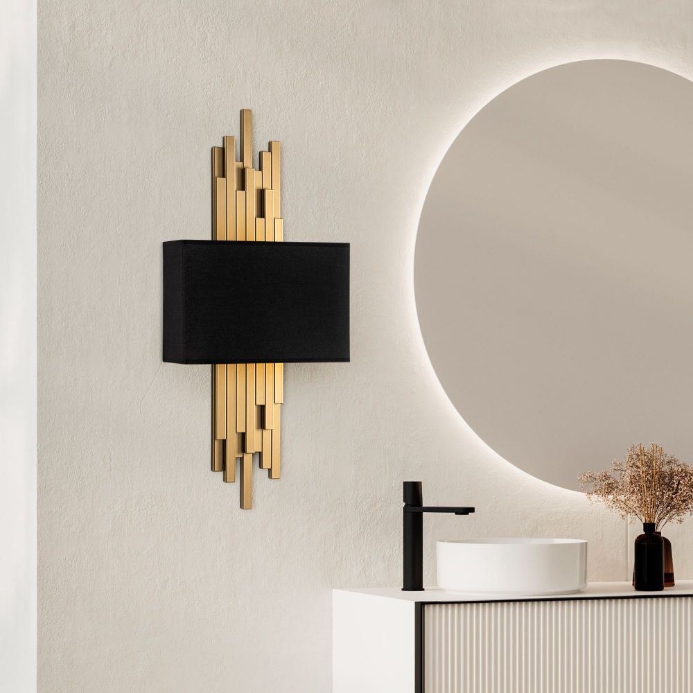Zidna Lampa Axıs - 15114, boje: Zlata, Crna slika 1
