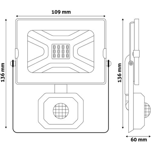 Avide reflektor Slim LED SMD 800lm 4K IP65 10W slika 9