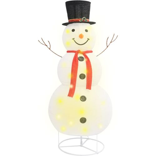 Ukrasni božićni snjegović s LED svjetlom luksuzna tkanina 180cm slika 9