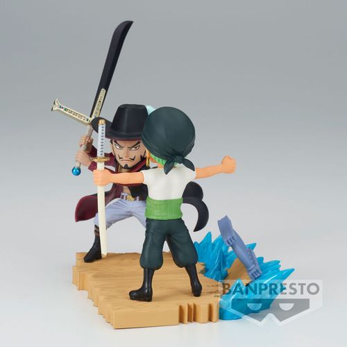 One Piece Log Stories Figura: Roronoa Zoro protiv Dracule Mihawka - 7 cm slika 5