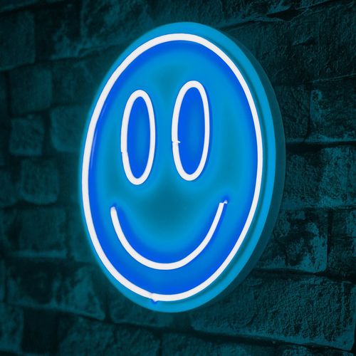 Wallity Ukrasna plastična LED rasvjeta, Smiley - Blue slika 8