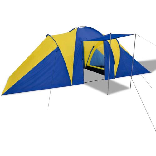 Šator za kampiranje za 6 osoba tamna plava/žuta slika 42