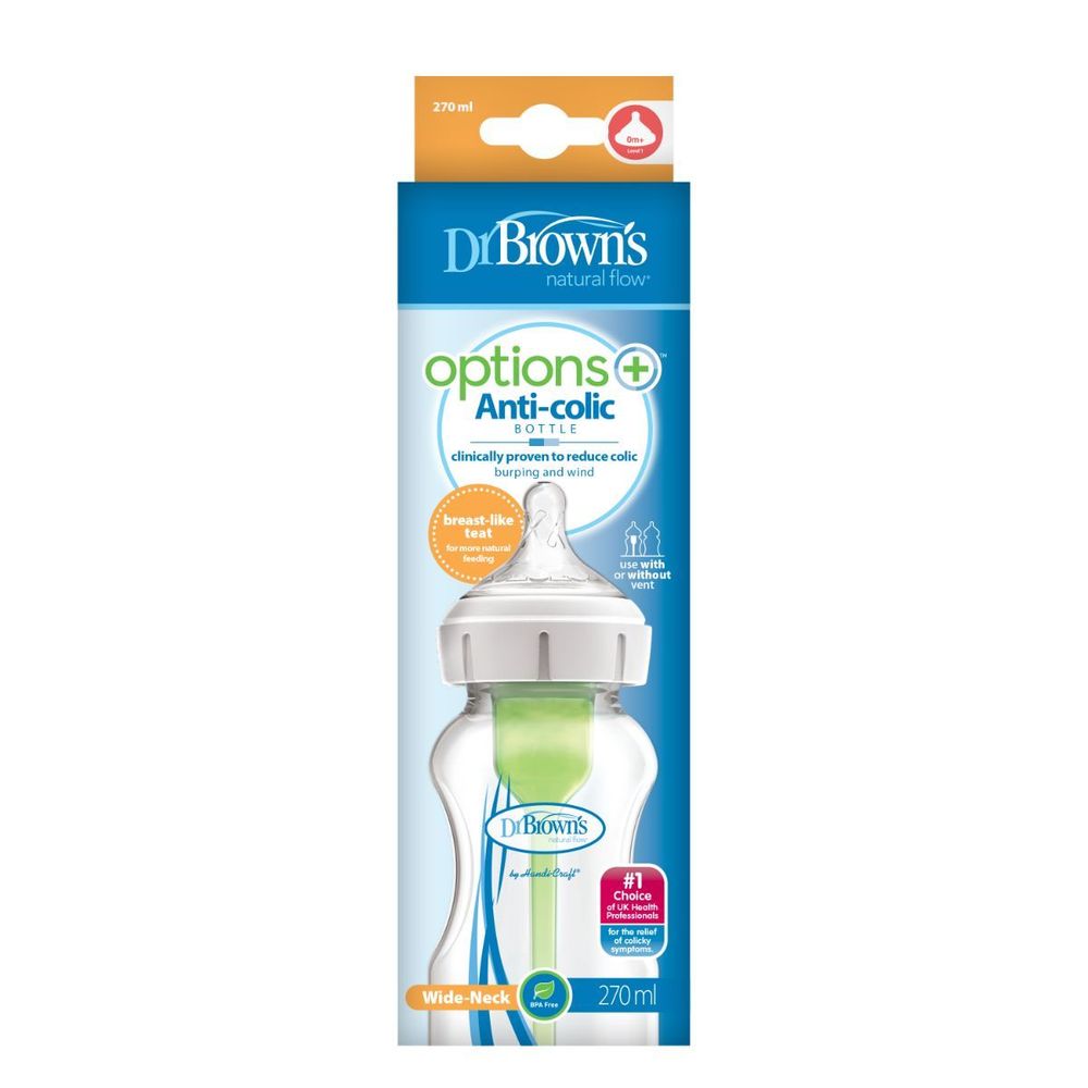 Dr Brown's Plastična flašica Options+ Wide Neck 270ml Wb91600 slika 1