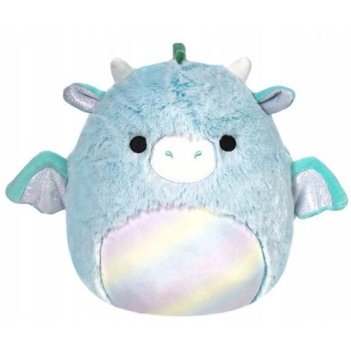 Squishmallows fuzzamallow 30cm - lorelai - tirkizni zmaj slika 1