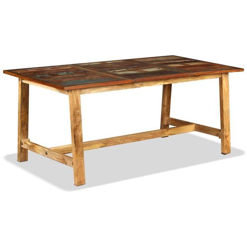 Blagovaonski stol od masivnog obnovljenog drva 180 cm slika 7