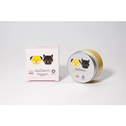 Apipet ApiDerm, krema za njegu kože pasa i mačaka, 25 ml slika 1