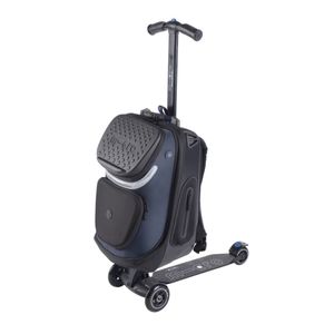 Micro Romobil sa koferom Luggage Kickpack, Crni