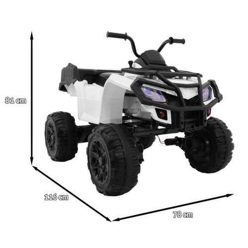 Quad na akumulator 4x4 bijeli slika 2