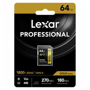 Lexar 64GB SDXC UHS-II 1800x memorijska kartica