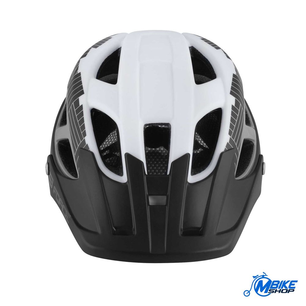Force Kaciga Aves MTB White/Black Matt S-M slika 4
