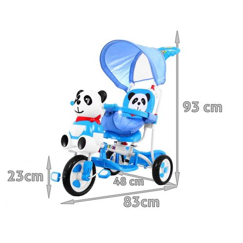 Dječji tricikl 2u1 panda plavi slika 6