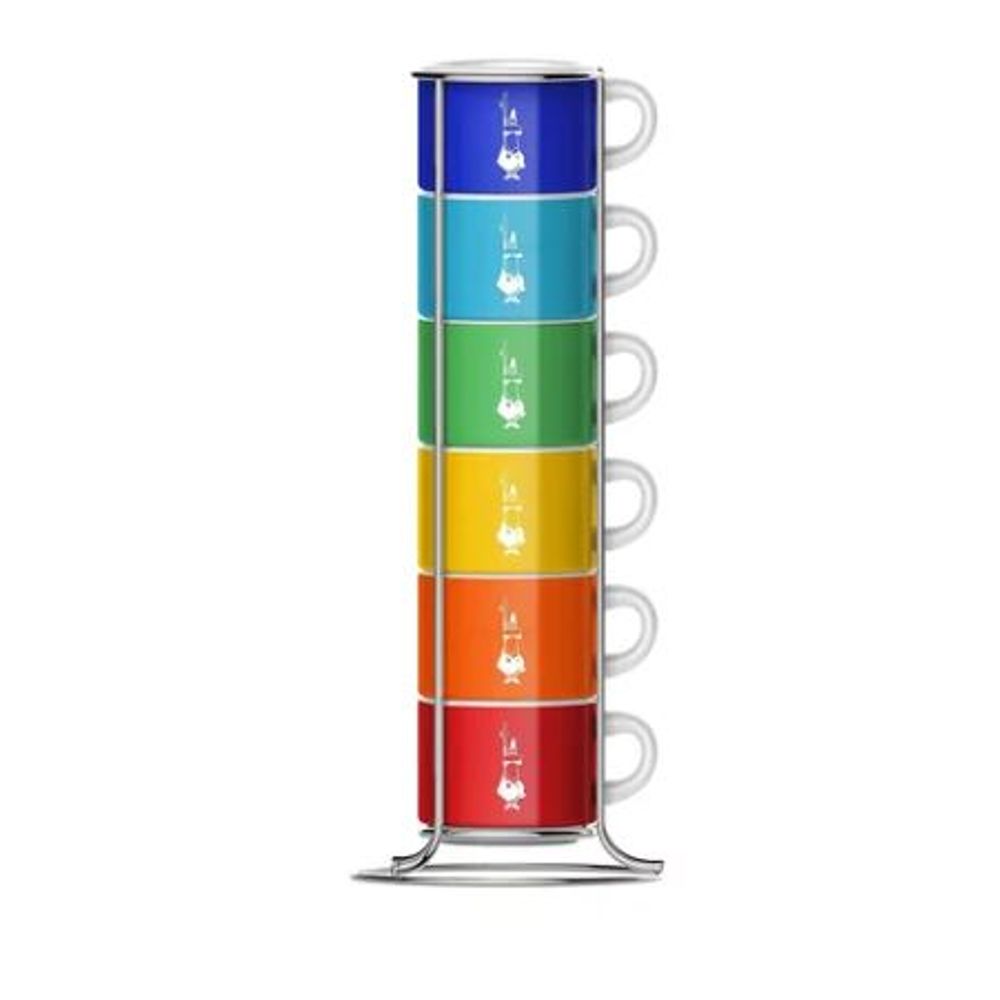 Bialetti Color set od 6 složivih espresso multicolor šolja sa stalkom slika 1