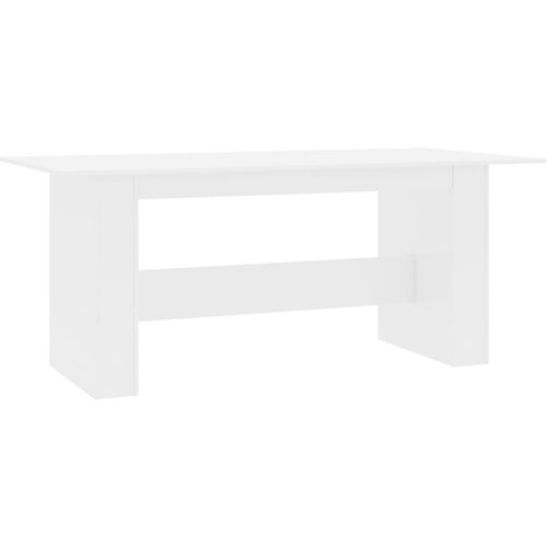 Blagovaonski stol visoki sjaj bijeli 180 x 90 x 76 cm iverica slika 16