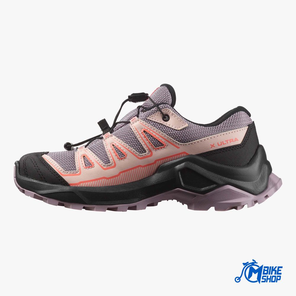 Salomon Dječije patike X Ultra GTX, Nirvana/Black/Fusion Coral slika 2