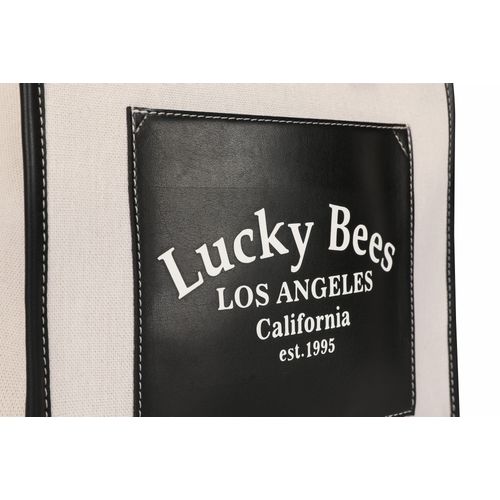 Lucky Bees Ženski torbica LUNA crna i krem boja, 376 - Black slika 6