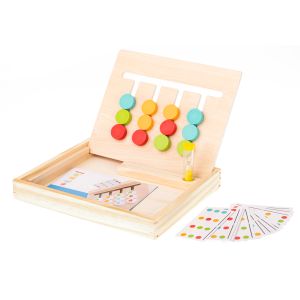 Montessori drvena edukativna igračka, šareni oblici