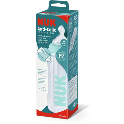 NUK plastična bočica s  pokazivačem temperature, 300 ml, silikon 10216293 slika 6