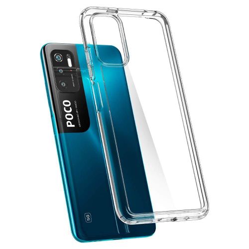 SPIGEN ULTRA HYBRID ZA XIAOMI POCO M3 PRO 5G / REDMI NOTE 10 5G CRYSTAL CLEAR slika 5