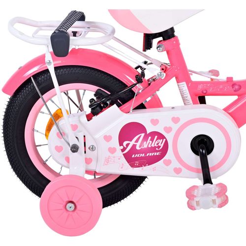 Volare Ashley dječji bicikl 12 inča roza/crveni s dvije ručne kočnice slika 3