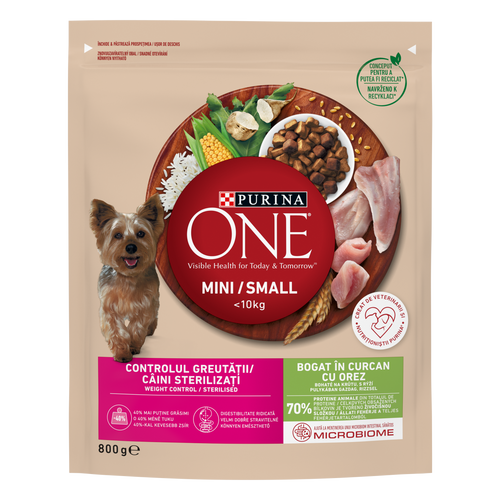 Purina ONE® Weight Control, Bogato puretinom, s rižom, 8x800g slika 1