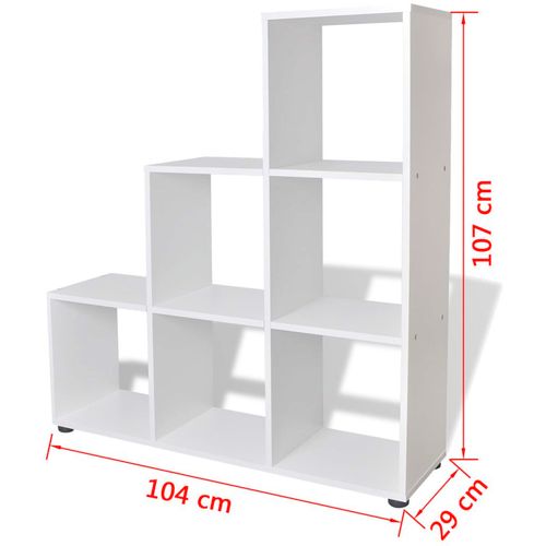 242552 Staircase Bookcase/Display Shelf 107 cm White slika 14